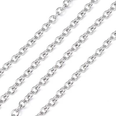 Tarnish Resistant 3.28 Feet 304 Stainless Steel Cable Chains