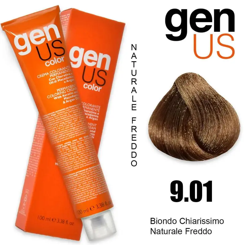 Crema Colorante Permanente Genus 100 Ml 9.01