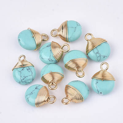 Synthetic Turquoise Pendants