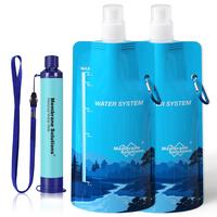 Membrane Solutions Portable Water Purification Unit - 5-Stage Filtration, 0.1 Micron Pore Size, 99.99999% E. Coli Reduction, ...