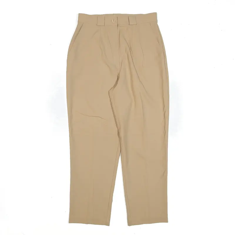 SPENGLER Beige Regular Mom Trousers Womens W26 L25