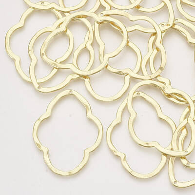 Alloy Open Back Bezel Pendants