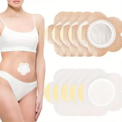 Belly Button Patches, 100pcs/set Non-woven Fabric Belly Button Patches, Body Care Products for Women, Adhesive Tape Fixation