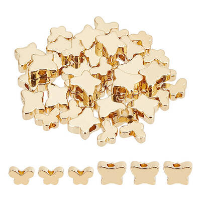 40Pcs 2 Style Brass Beads