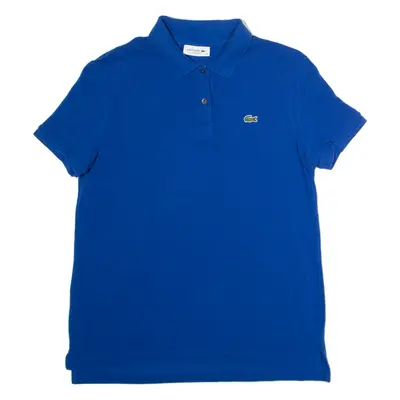 LACOSTE Womens Polo Shirt Blue UK 8
