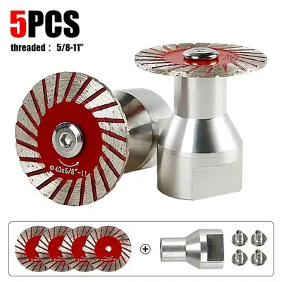 3PCS/5PCS 1.57(40MM) Diamond Saw Blades for Granite, Marble, Sandstone, Tombstone & Stone - Angle Grinder Tool for Carving,...