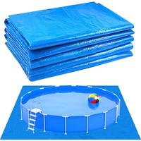 16 x 16 Ft Pool Ground Cloths,Swimming Pool Waterproof PE Swimming Pool Liner Pad for Protect Above Ground Pool Blanket for 8...