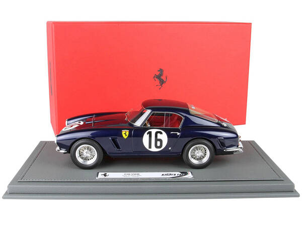 Ferrari 250 SWB #16 Fernand Tavano - Loustel (Pierre Dumay) Winner GT3.0 24 Hours of Le Mans (1960) with DISPLAY CASE Limited...