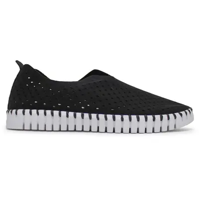Ilse Jacobsen Tulip 139 Textile Women's Slip On Shoes - Black - Size:US 6 Women