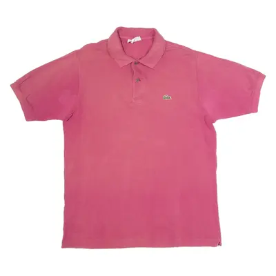 LACOSTE CHEMISE Mens Polo Shirt Pink L