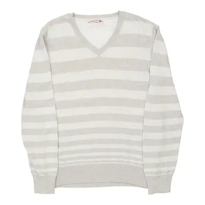 Levis Striped Jumper - 2XL White Cotton