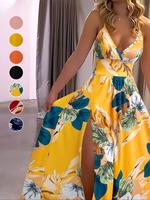 Women's Cami Dress, Boho Fashion Casual Sleeveless Long Dress for Beach Holiday Vacation, Ladies Summer Clothes, Bohemian, Wo...