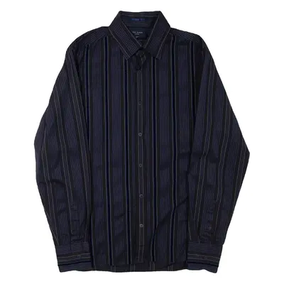 TED BAKER Mens Shirt Blue Striped Long Sleeve S