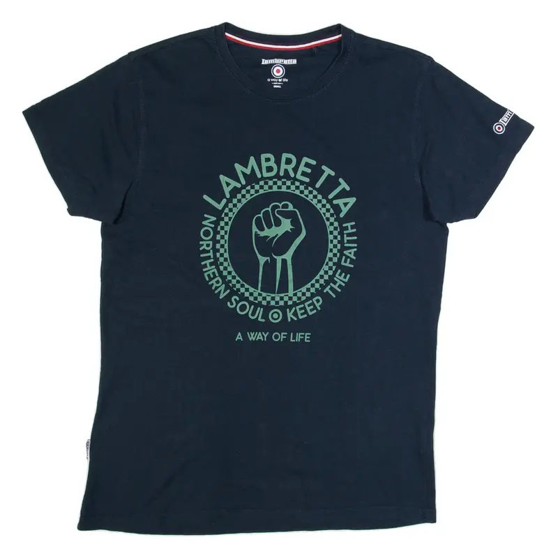 LAMBRETTA Mens T-Shirt Blue S
