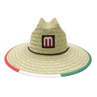 Mexico Handcrafted Straw Hat with Wide Brim for Sun Protection