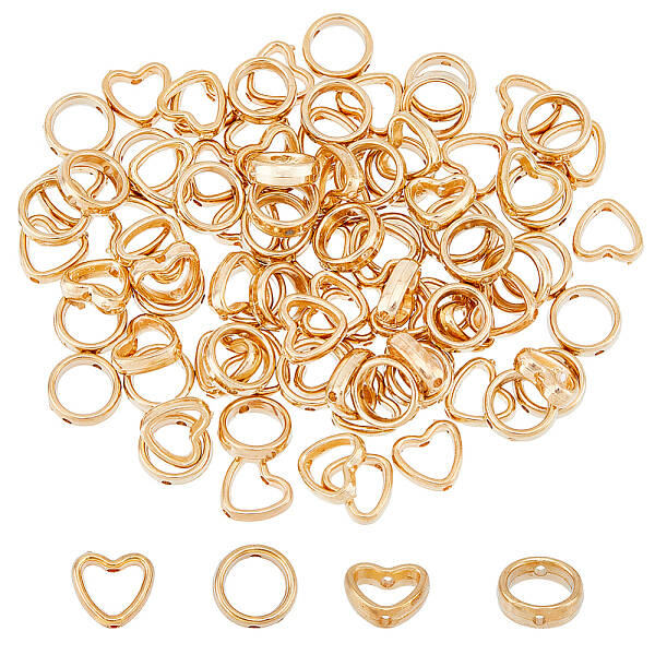 200Pcs 2 Style CCB Plastic Bead Frames