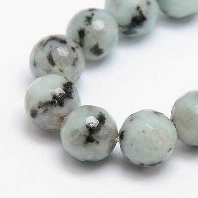 Natural Sesame Jasper/Kiwi Jasper Beads Strands