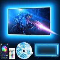 TV Backlights, 19.68FT ,FT LED Lights for 32-65 Inch TV, RGB TV LED Lights Behind, Music Sync Bluetooth APP and Remote Contro...