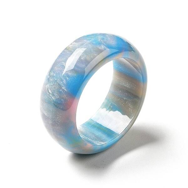 Resin Plain Band Finger Ring for Women