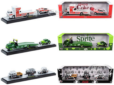 Auto Haulers Soda Set of 3 pieces Release 36 Limited Edition to 8000 pieces Worldwide 1/64 Diecast Models by M2 Machines