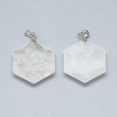 Natural Quartz Crystal Pendants