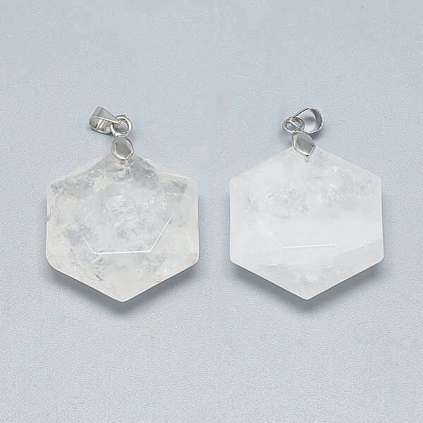 Natural Quartz Crystal Pendants