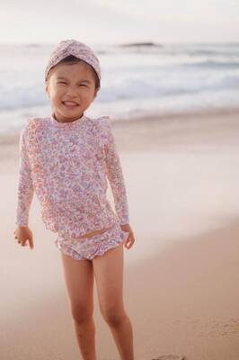 Girl's UV swim set - Cream Padma Mundra | Size: 9m