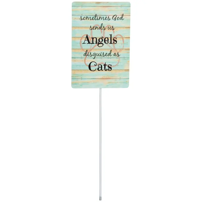 Angels in Disguise Garden Stake - Cat