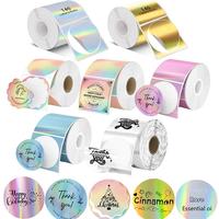 Thermal Label Paper, 140pcs/roll Waterproof Self Adhesive Label Sticker, Label Paper for Phomemo M220 M200 M221 M110 Label Ma...