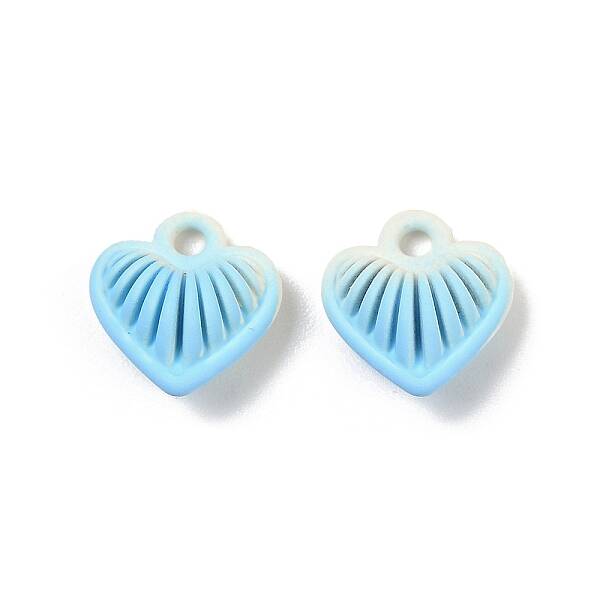 Spray Painted Alloy Pendants