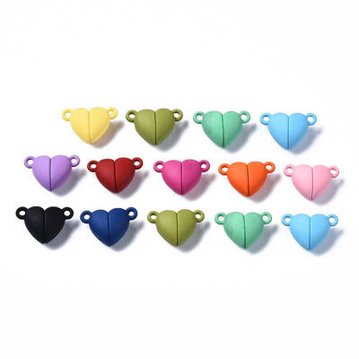 Spray Painted Alloy Magnetic Clasps