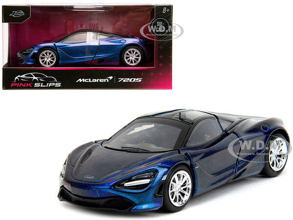 McLaren 720S Blue Metallic with Black Top \