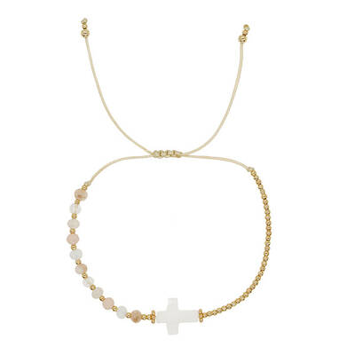 Bohemian Style Seashell Cross Adjustable Bracelets