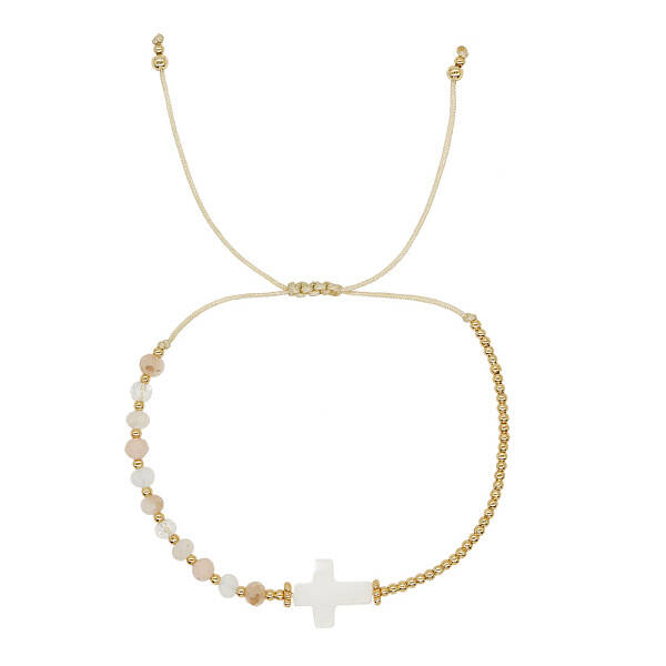 Bohemian Style Seashell Cross Adjustable Bracelets