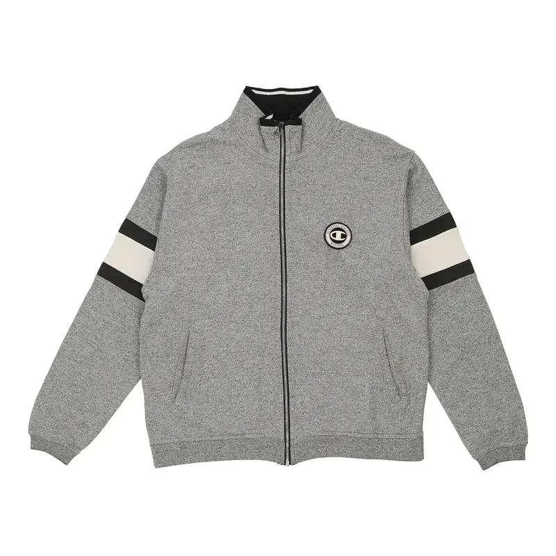 Champion Zip Up - Medium Grey Cotton