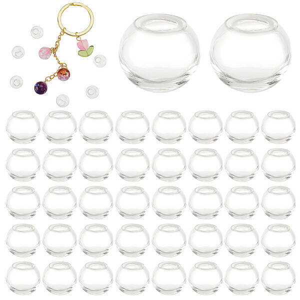 200Pcs Round Mechanized Blown Glass Globe Ball Bottles