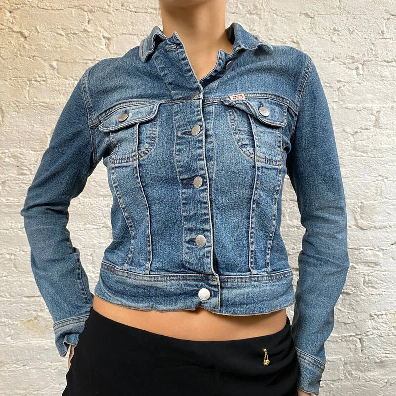 Miss Sixty Denim Jacket - Small Blue Cotton