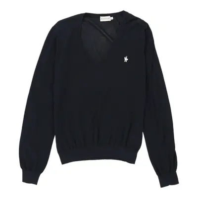 Moncler Jumper - Large Black Cotton | Size: large