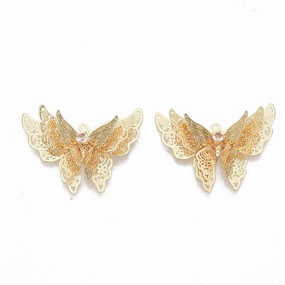 Brass Cubic Zirconia Pendants