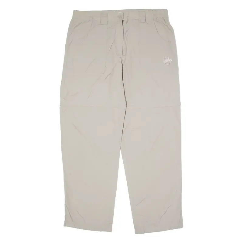 MAMMUT Outdoor 2 in 1 Womens Trousers Grey Regular Straight W36 L30