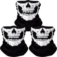 3Pcs Skull Mask Seamless Balaclava Mask,Breathable Face Masks Headwear Scarf