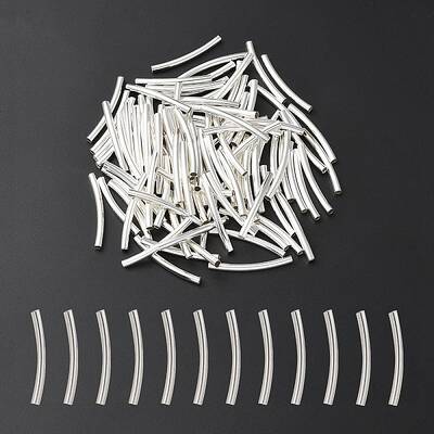 100Pcs Brass Tube Beads