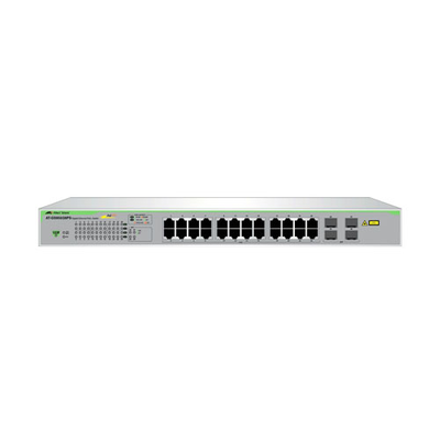 Allied Telesis AT-GS950/28PS-40 | GS950 Series 24 x Ports 1000Base-T PoE+ + 4 x Ports SFP Rack-mountable Layer 2 Managed Giga...