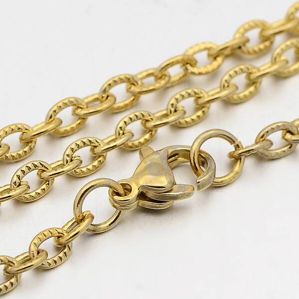 304 Stainless Steel Cable Chain Necklaces