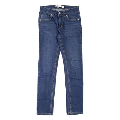 LEVI'S 510 Boys Jeans Blue Slim Skinny Stone Wash W26 L28