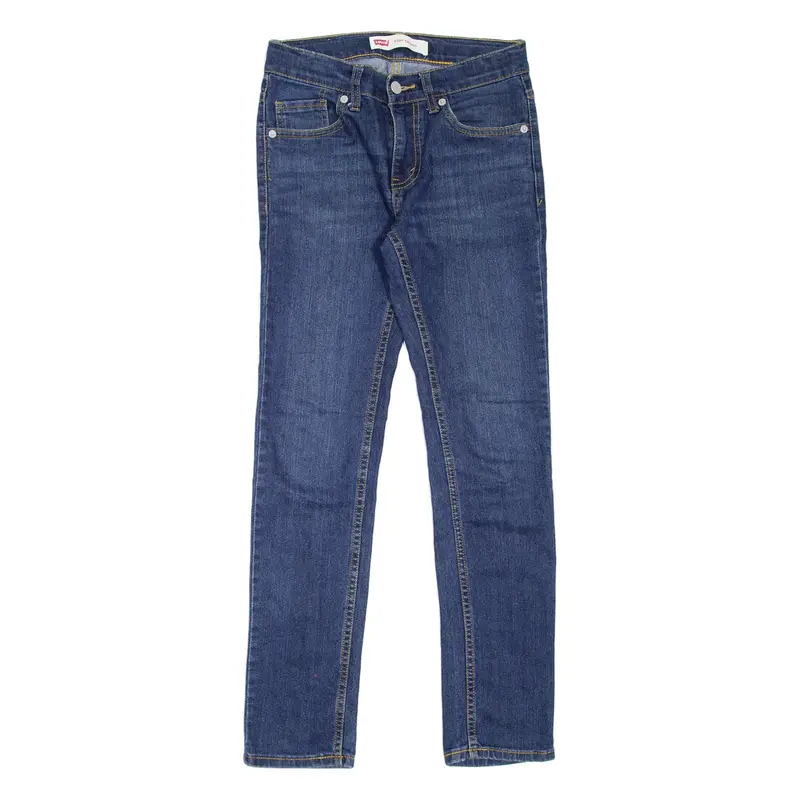 LEVI'S 510 Boys Jeans Blue Slim Skinny Stone Wash W26 L28