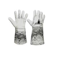 White Python Textured Welding Gloves 777's