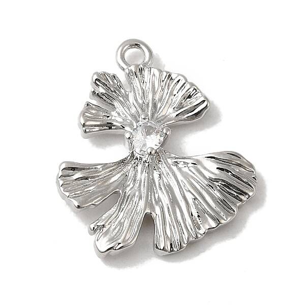 Brass Micro Pave Cubic Zirconia Pendants