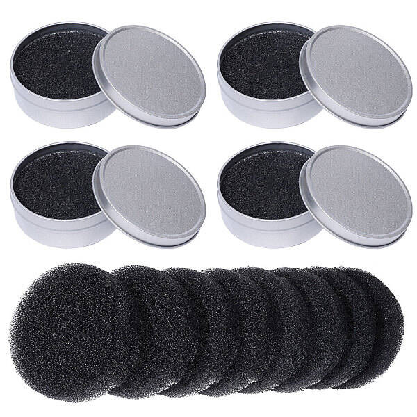 4Pcs Iron Makeup Brush Cleaning Box