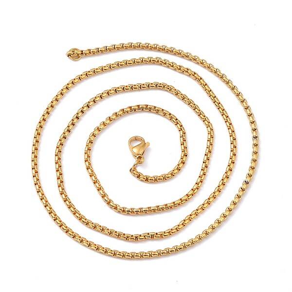304 Stainless Steel Box Chain Necklaces